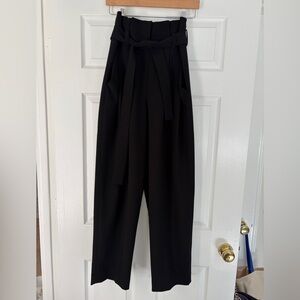 COS tie waist paper bag trousers